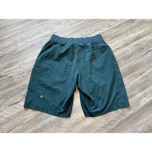 Lululemon T.H.E. SHORT Workout Shorts Camp Green Indochine Blue Linerless M